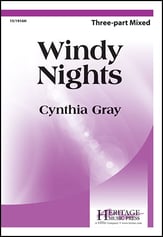 Windy Nights Three-Part Mixed choral sheet music cover